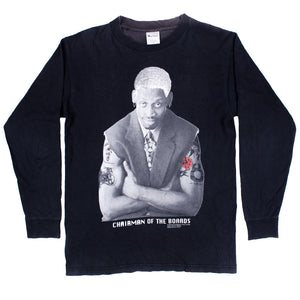 Vintage Dennis Rodman "CHAIRMAN OF THE BOARDS" L/S T-shirt (1996)